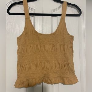 Mustard yellow crop top from American Eagle. Barely worn.